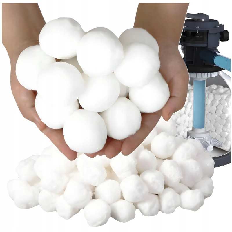 Įdėklas baseino smėlio siurbliui, filtravimo kamuoliukai baseinui 1 5kg