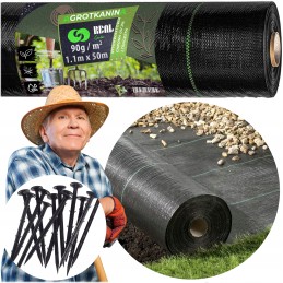 ✨ Agrotekstilė 90g 1,1mx50m juoda