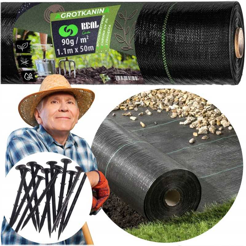 ✨ Agrotekstilė 90g 1,1mx50m juoda