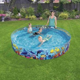 Bestway baseinas su žuvų sodu 244x46