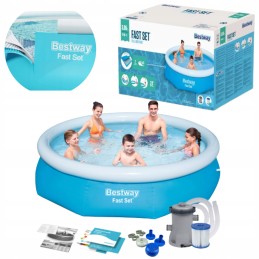 Bestway apvalus išsiplėtimo baseinas 305x76cm siurblys