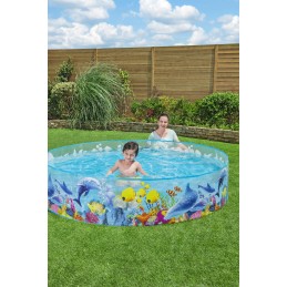 Sodo plėtimosi baseinas 244x244x46cm vaikų baseinas bestway 55031