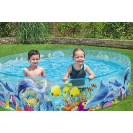 Sodo plėtimosi baseinas 244x244x46cm vaikų baseinas bestway 55031