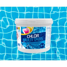 Gamix multi tabletės 3in1 chloras baseinui 200g 5kg