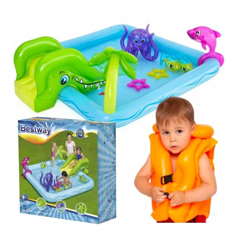 Pripučiamas baseinas vaikams sode, 308l, 239x206cm