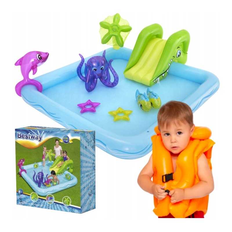 Pripučiamas baseinas vaikams sode, 308l, 239x206cm