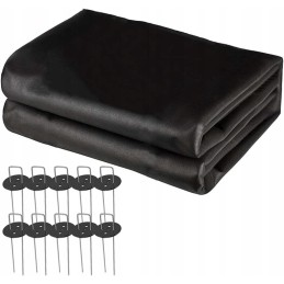 Piktžolių membrana 1x10m audinys + 10 kaiščių