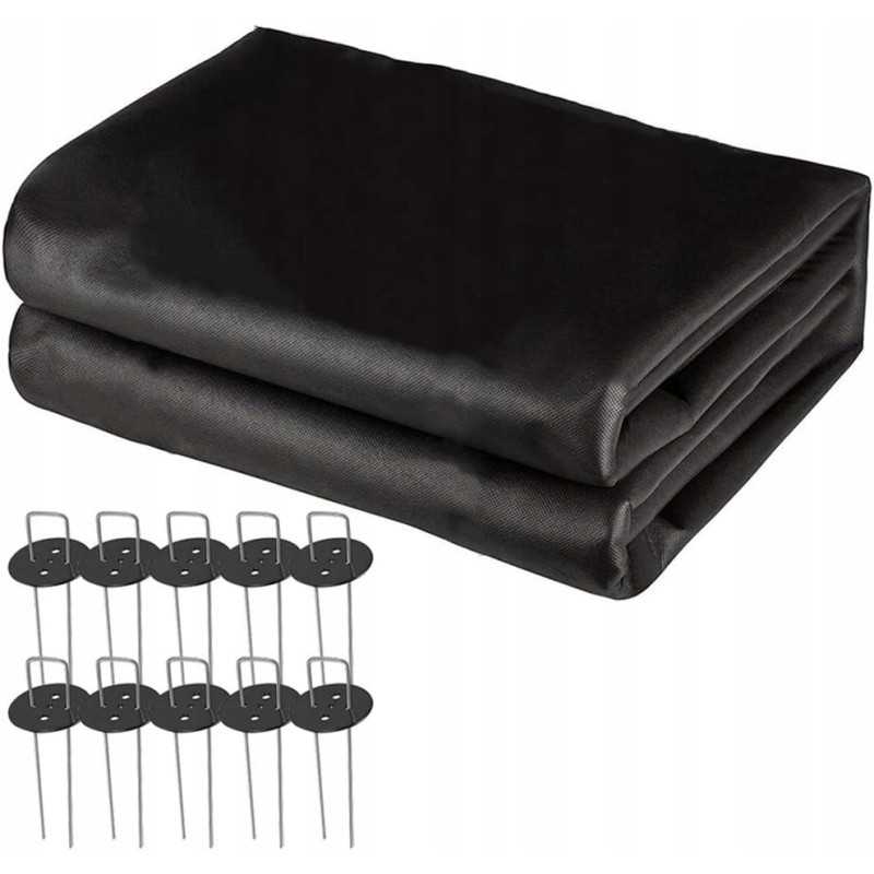 Piktžolių membrana 1x10m audinys + 10 kaiščių