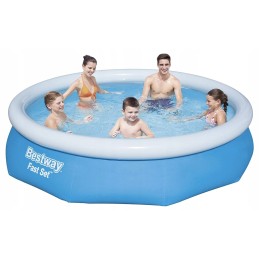Bestway apvalus išsiplėtimo baseino komplektas su filtro siurbliu, 244 x 305 cm, sodas