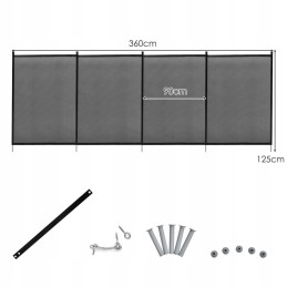 Baseino apsauginis barjeras 122x366