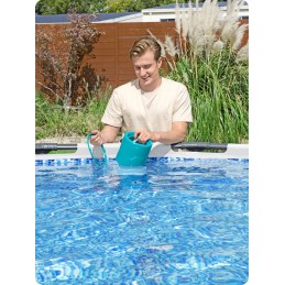 Baseino valymo rinkinys, skimeris dulkių siurblys 4in1 deluxe bestway