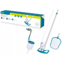 Baseino valymo rinkinys, skimeris dulkių siurblys 4in1 deluxe bestway