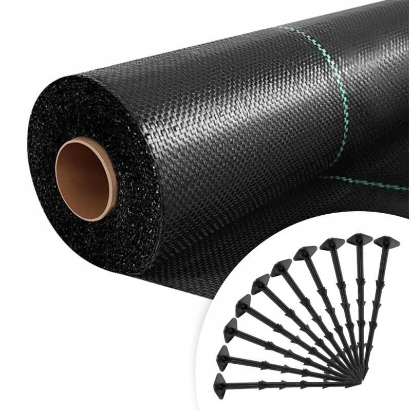 Aukciono objektas – agrotekstilė 1,60 m x 50 m juoda 70 g/m2