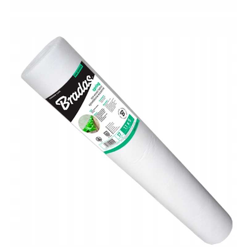 Spyruoklinė agrotekstilė balta 1,1 x 100 m / 17g / m2
