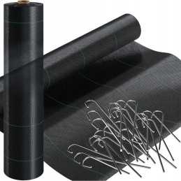 Agrotekstilė, nuo piktžolių agrotekstilė + metaliniai inkarai