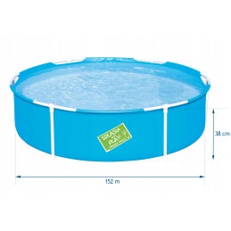 Apvalaus rėmo baseinas vaikams 152 x 38 cm bestway 56283