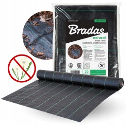 Agrotekstilė nuo piktžolių, juodas kilimėlis pp UV agrotekstilė 70g 0,6 x 100m