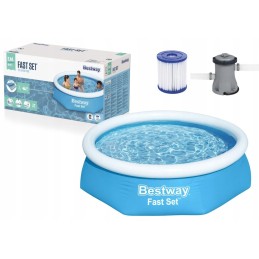 Išplečiamas sodo baseinas 244 x 61 cm 9in1 bestway 57450