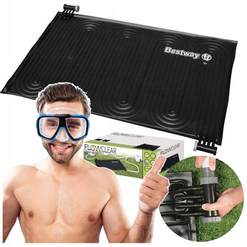 Saulės kilimėlis baseino vandeniui šildyti bestway 58423 110 x 171 cm