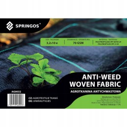 Juoda nuo piktžolių agrotekstilė 70g/m2