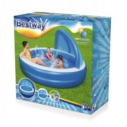 Pripučiamas baseinas 241x241x140 su bestway stogu