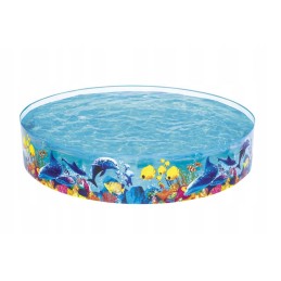 Vaikų išsiplėtimo baseinas bestway jūros odisėja 244x46cm