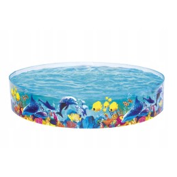Vaikų išsiplėtimo baseinas bestway jūros odisėja 244x46cm