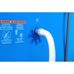 2x baseino vamzdžio atrama intex bestway baseinui su 32x38 redukcijos adapteriu