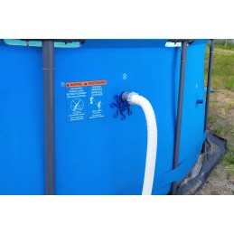 2x baseino vamzdžio atrama intex bestway baseinui su 32x38 redukcijos adapteriu