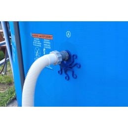 2x baseino vamzdžio atrama intex bestway baseinui su 32x38 redukcijos adapteriu