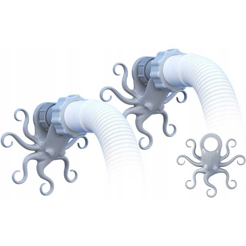 2x baseino vamzdžio atrama intex bestway baseinui su 32x38 redukcijos adapteriu