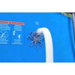 2x baseino vamzdžio atrama intex bestway baseinui su 32x38 redukcijos adapteriu