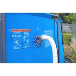 2x baseino vamzdžio atrama intex bestway baseinui su 32x38 redukcijos adapteriu