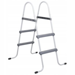 Pool ladder gray 84 cm steel