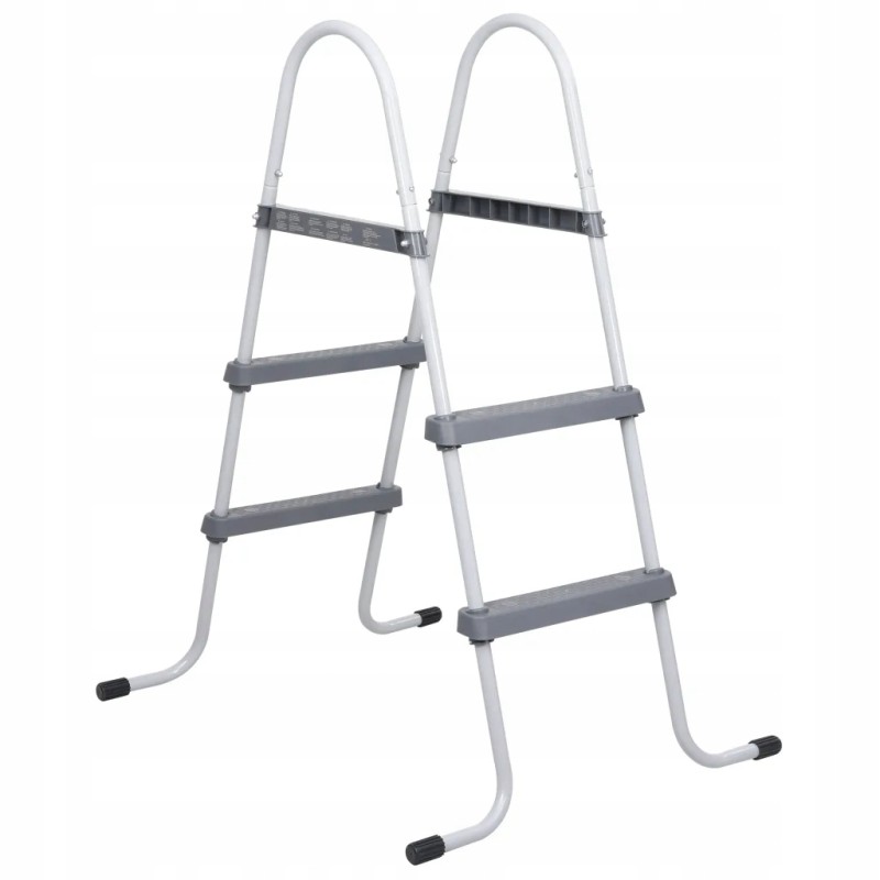 Pool ladder gray 84 cm steel