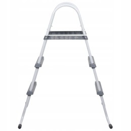 Pool ladder gray 84 cm steel