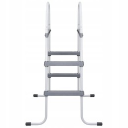 Pool ladder gray 84 cm steel