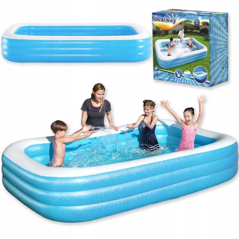 Sodo šeimos pripučiamas baseinas, arklidė, 305 x 183 x 56 cm, remonto komplektas