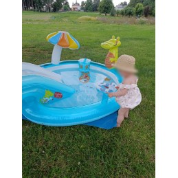 Baseinas, vandens čiuožykla, žaidimų aikštelė, irklavimo baseinas, intex 57165