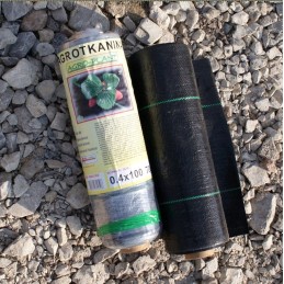 Žemės ūkio audinys sciolkujaca 70g juodas kilimėlis 40cmx100m