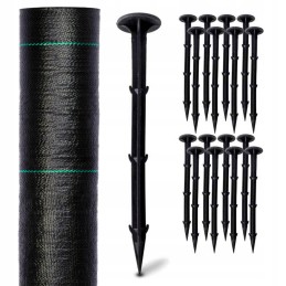 Agrotekstilė / agrotekstilė piktžolėms, kilimėlis nuo piktžolių 1,1 x 50 m + kaiščiai 50 vnt.