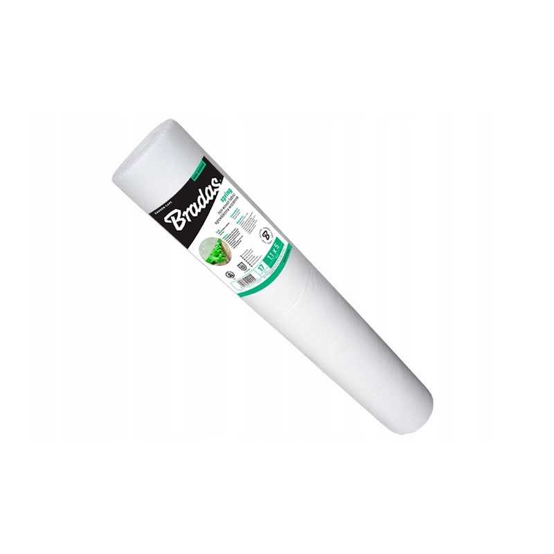 Augalinis audinys spyruoklinis baltas 1 1 x 100m baltas 17g