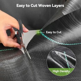 Tvirtas, nuo piktžolių, kilimėlio auginimo audinys 1m x 50m