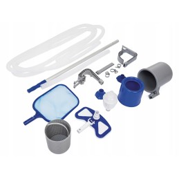 Bestway valymo rinkinys, dulkių siurblys, skimerio tinklas, teleskopinis stulpas