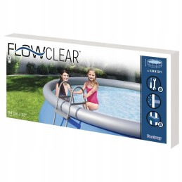 Bestway 2 pakopų flowclear baseino kopėčios 84 cm