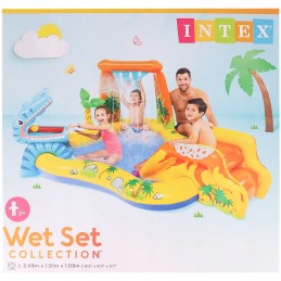 Intex pripučiamas baseinas su čiuožykla 249 x 191 cm