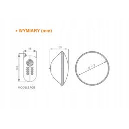 Baseino lemputė par 56, balta, 1300lm, skersmuo 18cm