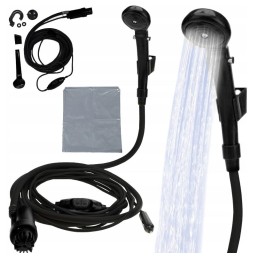 Nešiojamas dušas, turistinis dušas, kempingas, 12v