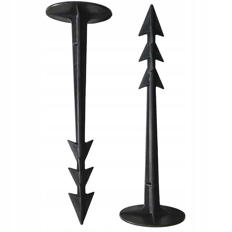 Sustiprinti tvirti kaiščiai agrotekstilei, agrotekstilei, geotekstilei ir brezentui tvirtinti, 100 vnt.