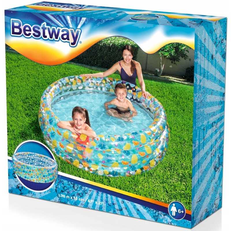 Bestway didelis 150 cm pripučiamas baseinas 51045